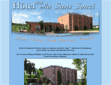 Tablet Screenshot of hotel-au-sans-souci.fr